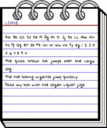 LEHN131 Regular animated font preview