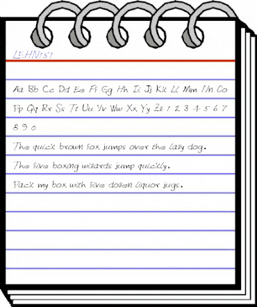 LEHN151 Regular animated font preview