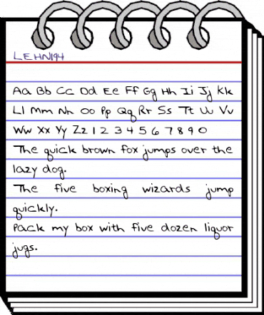 LEHN194 Regular animated font preview
