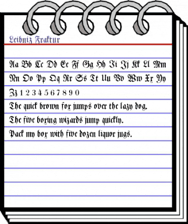 Leibniz-Fraktur Regular animated font preview Leibniz-Fraktur Regular animated font preview