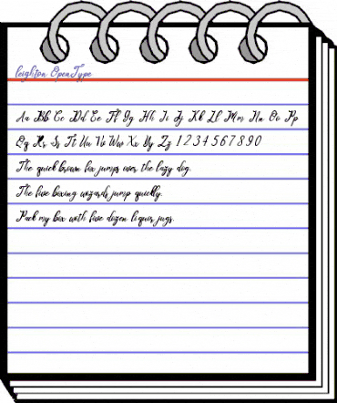 leighton Regular animated font preview