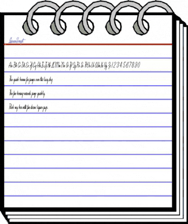 LeisureScript Regular animated font preview LeisureScript Regular animated font preview