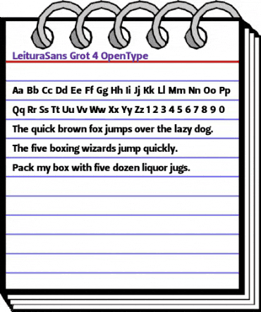 Leitura Sans Grot 4 animated font preview Leitura Sans Grot 4 animated font preview