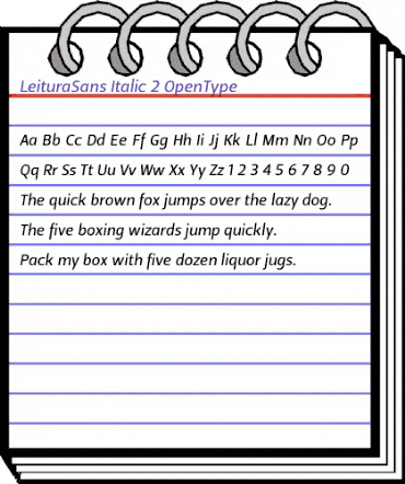 Leitura Sans Italic 2 animated font preview Leitura Sans Italic 2 animated font preview