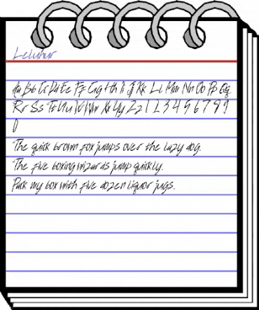 Leluhur light animated font preview