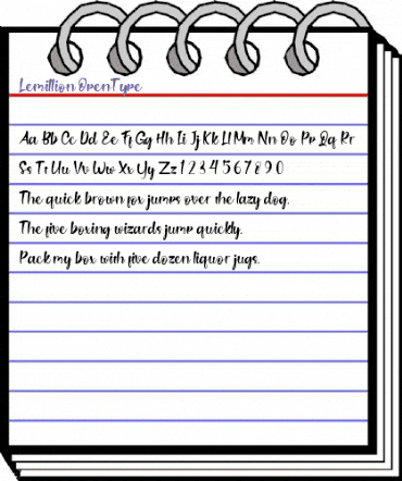 Lemillion Regular animated font preview Lemillion Regular animated font preview