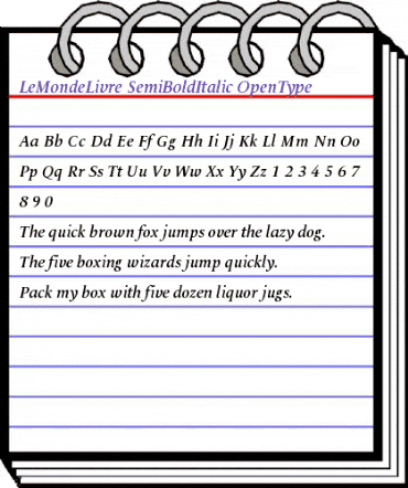 LeMonde Livre SemiBold Italic animated font preview LeMonde Livre SemiBold Italic animated font preview