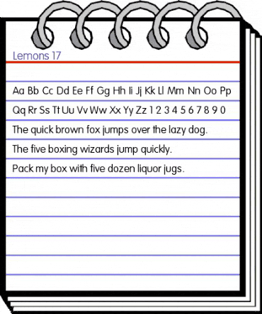 Lemons 17 Regular animated font preview