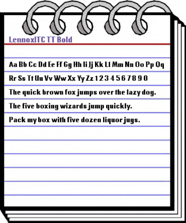 LennoxITC TT Bold animated font preview LennoxITC TT Bold animated font preview