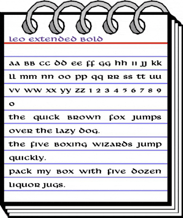 Leo Extended Bold animated font preview Leo Extended Bold animated font preview