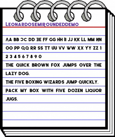 Leonardo-SemiRounded Demo animated font preview Leonardo-SemiRounded Demo animated font preview