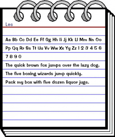 Lesressed Regular animated font preview Lesressed Regular animated font preview