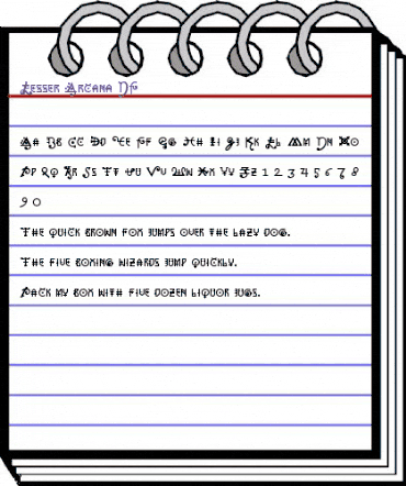 Lesser Arcana NF Regular animated font preview Lesser Arcana NF Regular animated font preview