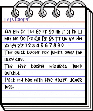 Let's Coorgi Regular animated font preview Let's Coorgi Regular animated font preview