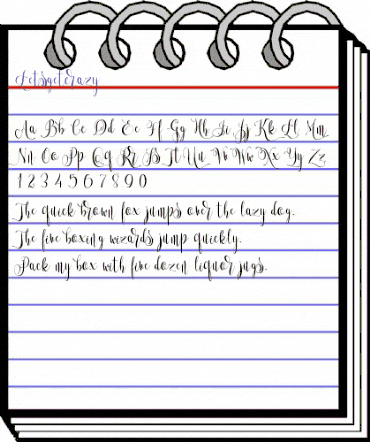 Lets get crazy Regular animated font preview