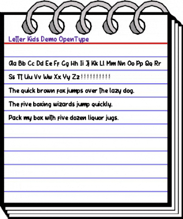 Letter Kids Regular animated font preview Letter Kids Regular animated font preview