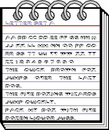 Letter Set A Regular animated font preview