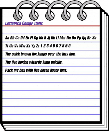 Letterica Compressed ic animated font preview Letterica Compressed ic animated font preview
