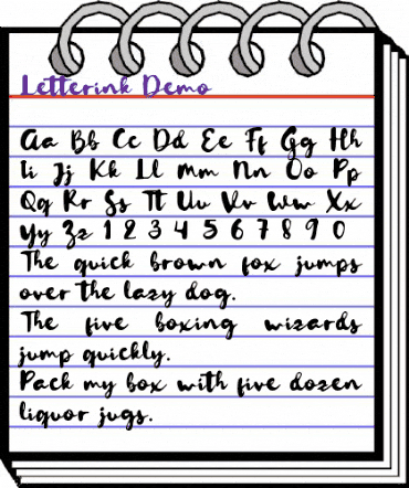 Letterink Demo Regular animated font preview