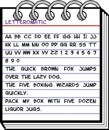 LetterOMatic! Regular animated font preview LetterOMatic! Regular animated font preview