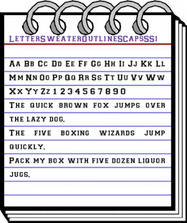 LetterSweaterOutlineSCapsSSi Regular animated font preview LetterSweaterOutlineSCapsSSi Regular animated font preview