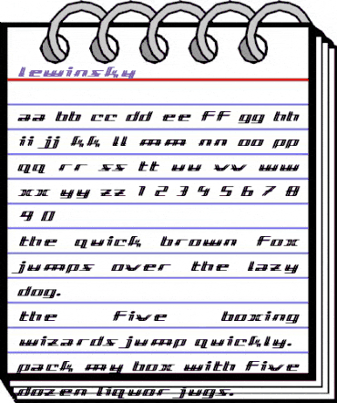 Lewinsky Regular animated font preview Lewinsky Regular animated font preview