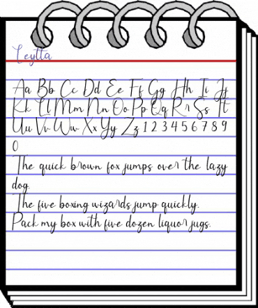 Leytta Regular animated font preview