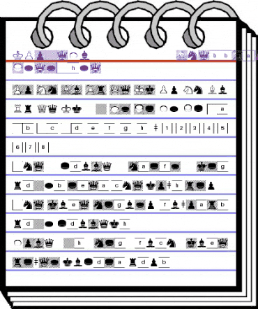 Linotype Game Pi Chess Draughts animated font preview