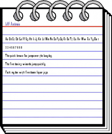 LHF Ambrosia Regular animated font preview