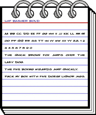 LHF Basher BOLD Regular animated font preview