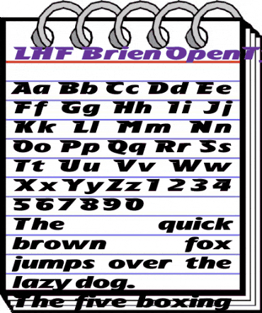 LHF Brien Regular animated font preview LHF Brien Regular animated font preview