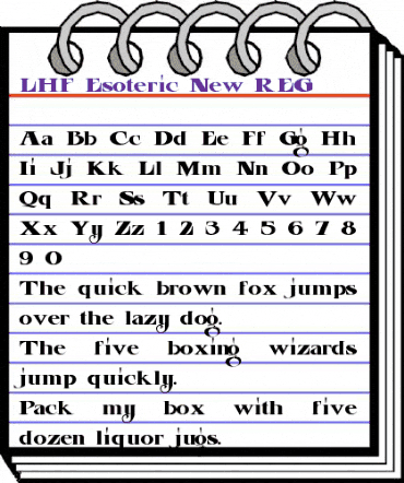 LHF Esoteric New REG Regular animated font preview LHF Esoteric New REG Regular animated font preview