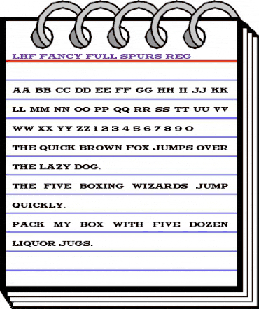 LHF Fancy Full Spurs REG Regular animated font preview LHF Fancy Full Spurs REG Regular animated font preview