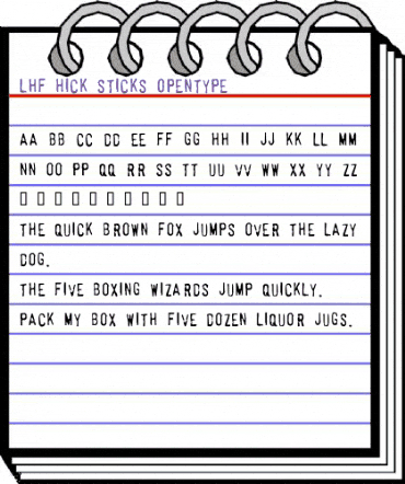 LHF Hick Sticks Regular animated font preview LHF Hick Sticks Regular animated font preview