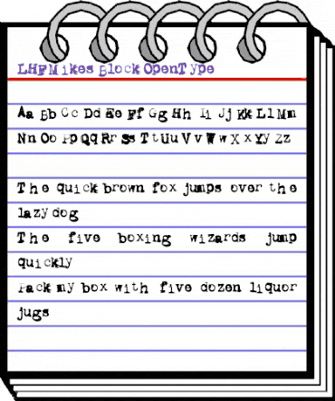 LHF Mikes Block Regular animated font preview LHF Mikes Block Regular animated font preview