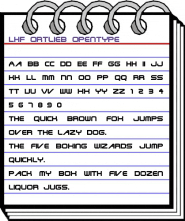 LHF Ortlieb Regular animated font preview