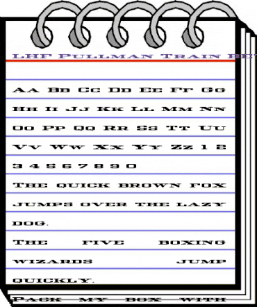 LHF Pullman Train BETA Regular animated font preview