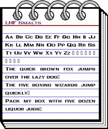 LHF Smalts Regular animated font preview