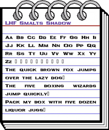 LHF Smalts Shadow Regular animated font preview LHF Smalts Shadow Regular animated font preview