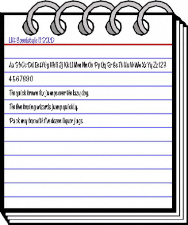 LHF Speedstyle II BOLD Regular animated font preview