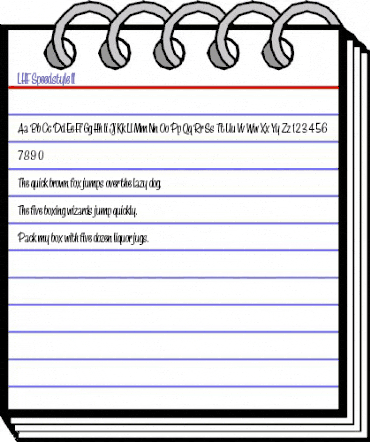 LHF Speedstyle II Regular animated font preview