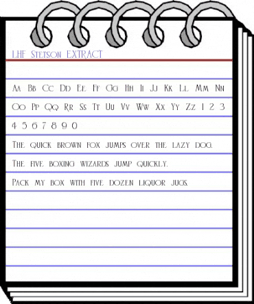 LHF Stetson EXTRACT animated font preview LHF Stetson EXTRACT animated font preview