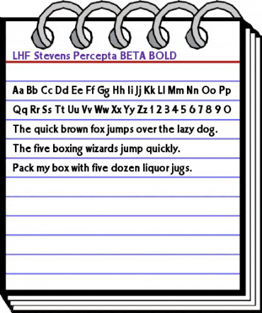LHF Stevens Percepta BETA Regular animated font preview