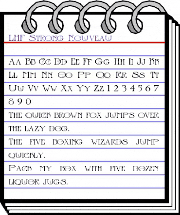 LHF Strong Nouveau Regular animated font preview