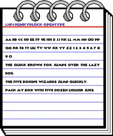 LHFChunkyBlock Regular animated font preview LHFChunkyBlock Regular animated font preview