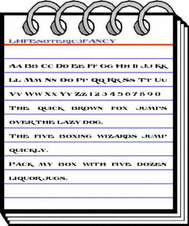 LHF Esoteric 3 FANCY Regula animated font preview LHF Esoteric 3 FANCY Regula animated font preview
