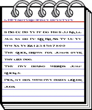 LHF Esoteric 3 Fancy Regular animated font preview LHF Esoteric 3 Fancy Regular animated font preview