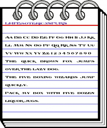 LHF Esoteric 3 SPURS Regula animated font preview LHF Esoteric 3 SPURS Regula animated font preview