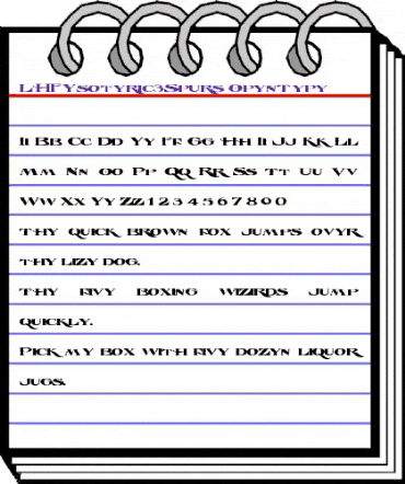 LHF Esoteric 3 Spurs Regular animated font preview