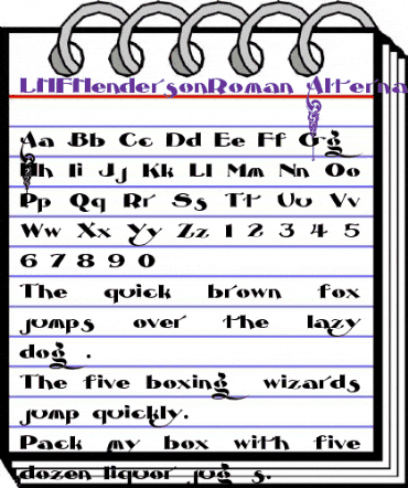 LHFHendersonRoman Alternate animated font preview